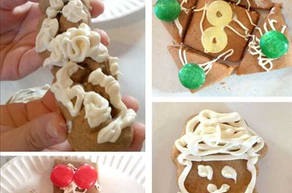 Yummy Honey Gingerbread House Cookie Recipe & Decorating | Preschool Powol Packets